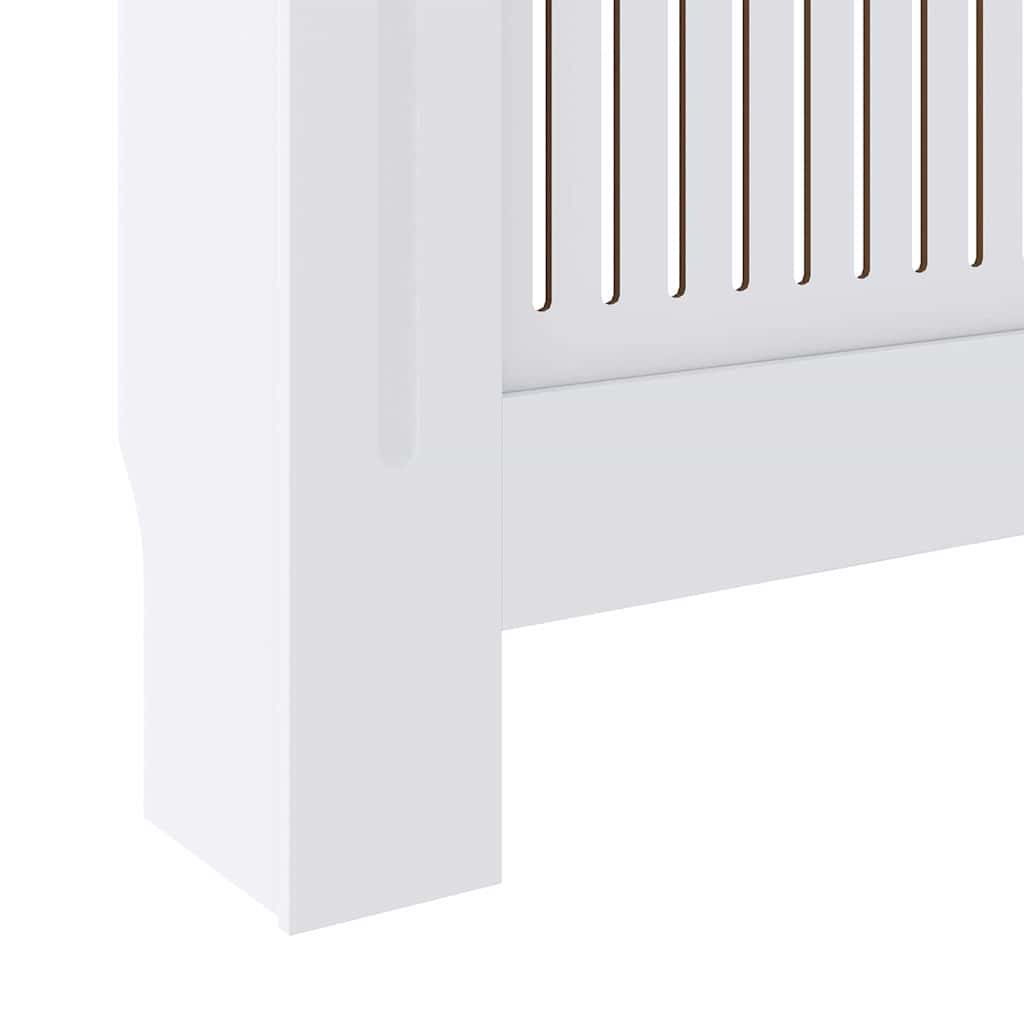 Capa de Radiador 2 pcs Branco 205x20,5x81,5cm