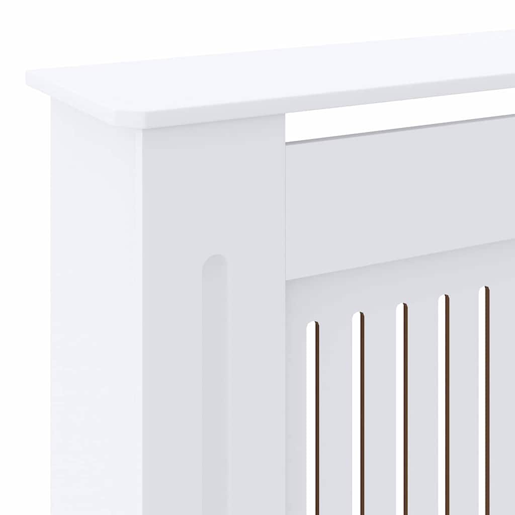 Capa de Radiador 2 pcs Branco 205x20,5x81,5cm