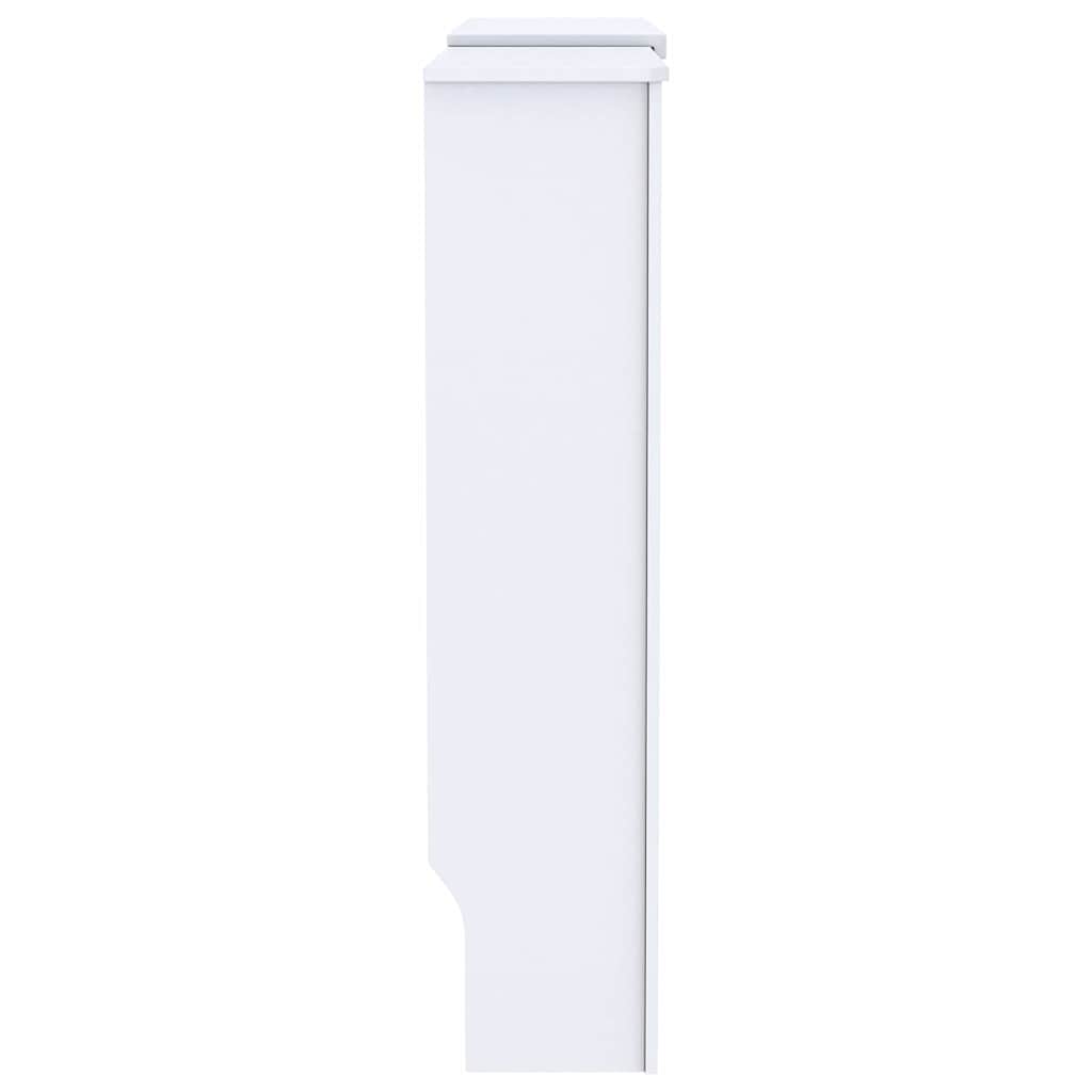 Capa de Radiador 2 pcs Branco 205x20,5x81,5cm