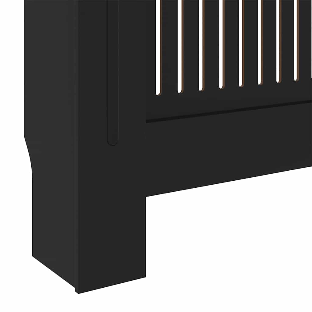 Capa de Radiador 2 pcs Preto 205x20,5x81,5cm Madeira processada