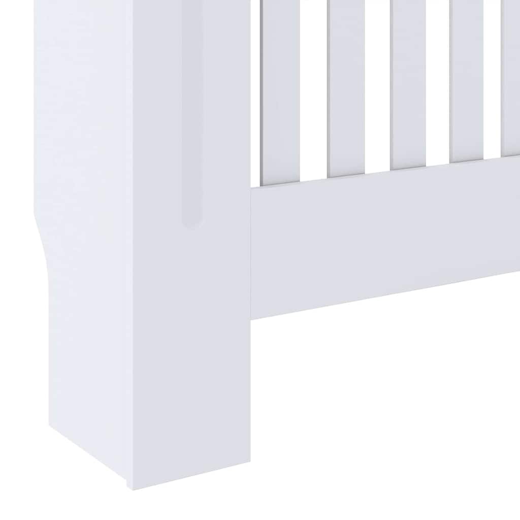 Capa de Radiador 2 pcs Branco 78x19x81,5cm Madeira processada