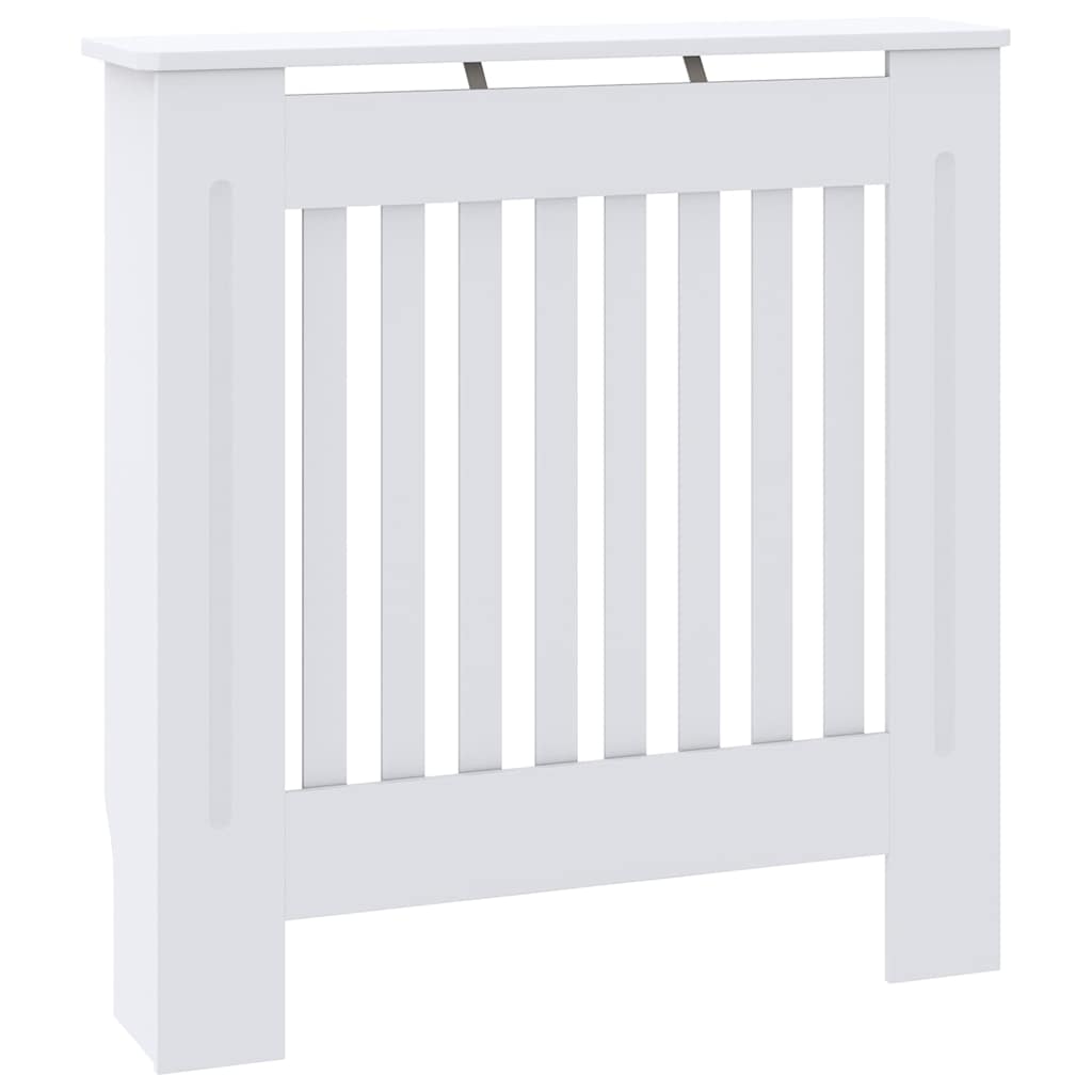 Capa de Radiador 2 pcs Branco 78x19x81,5cm Madeira processada
