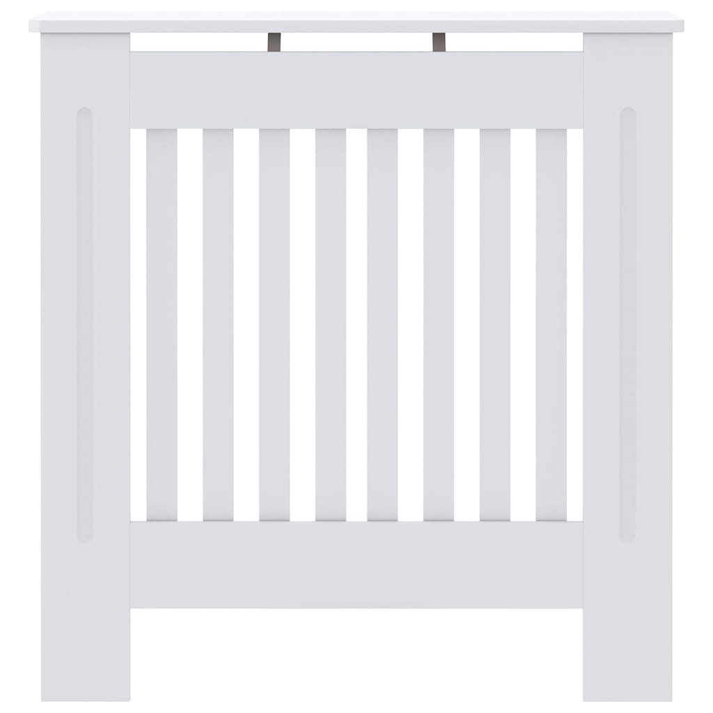 Capa de Radiador 2 pcs Branco 78x19x81,5cm Madeira processada