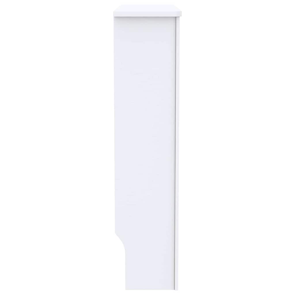 Capa de Radiador 2 pcs Branco 78x19x81,5cm Madeira processada