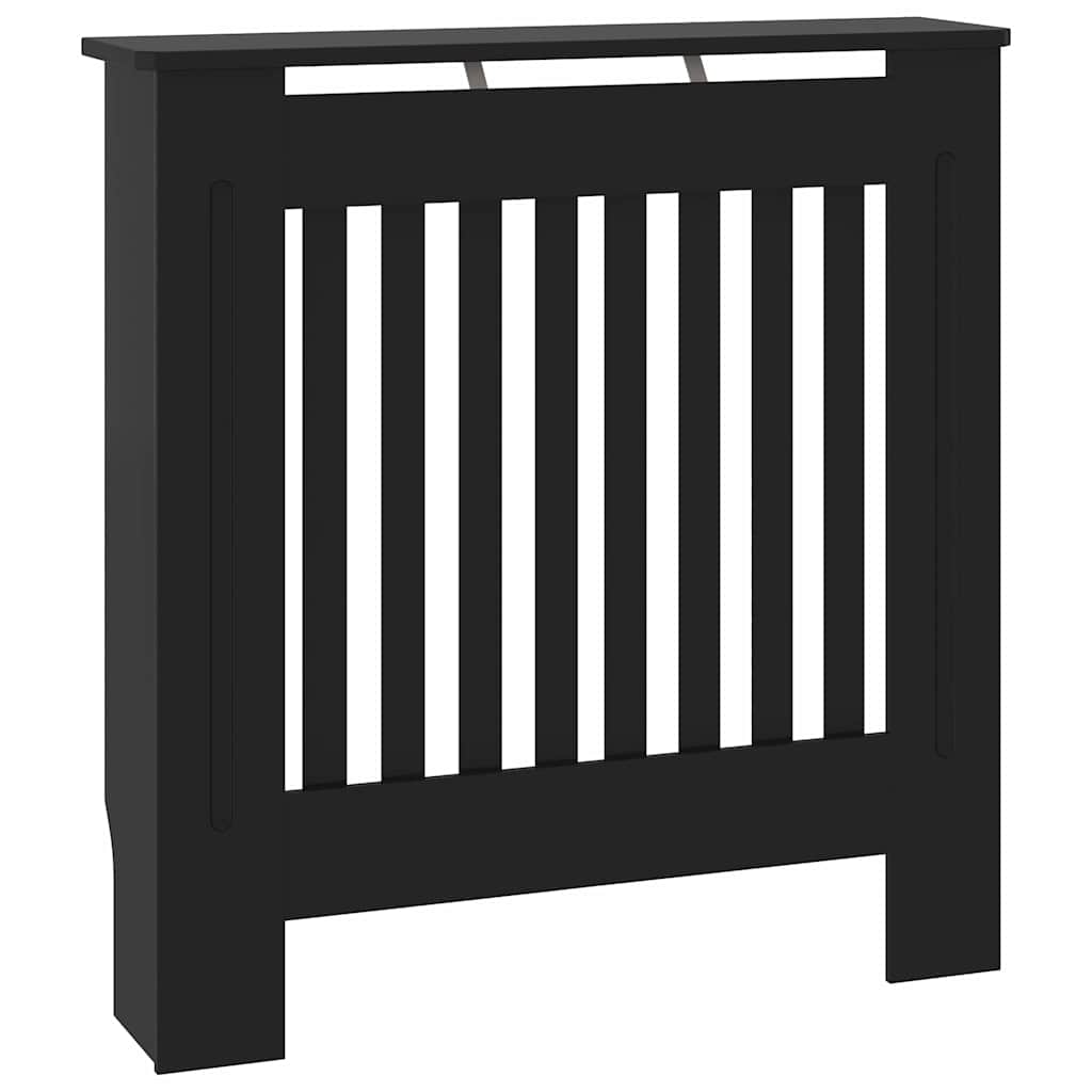 Capa de Radiador 2 pcs Preto 78x19x81,5cm Madeira processada