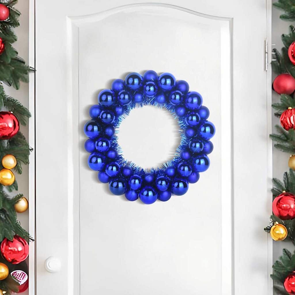 Guirlandas de Bolas de Natal 2 pcs Azul 33 x 33 x 7 cm