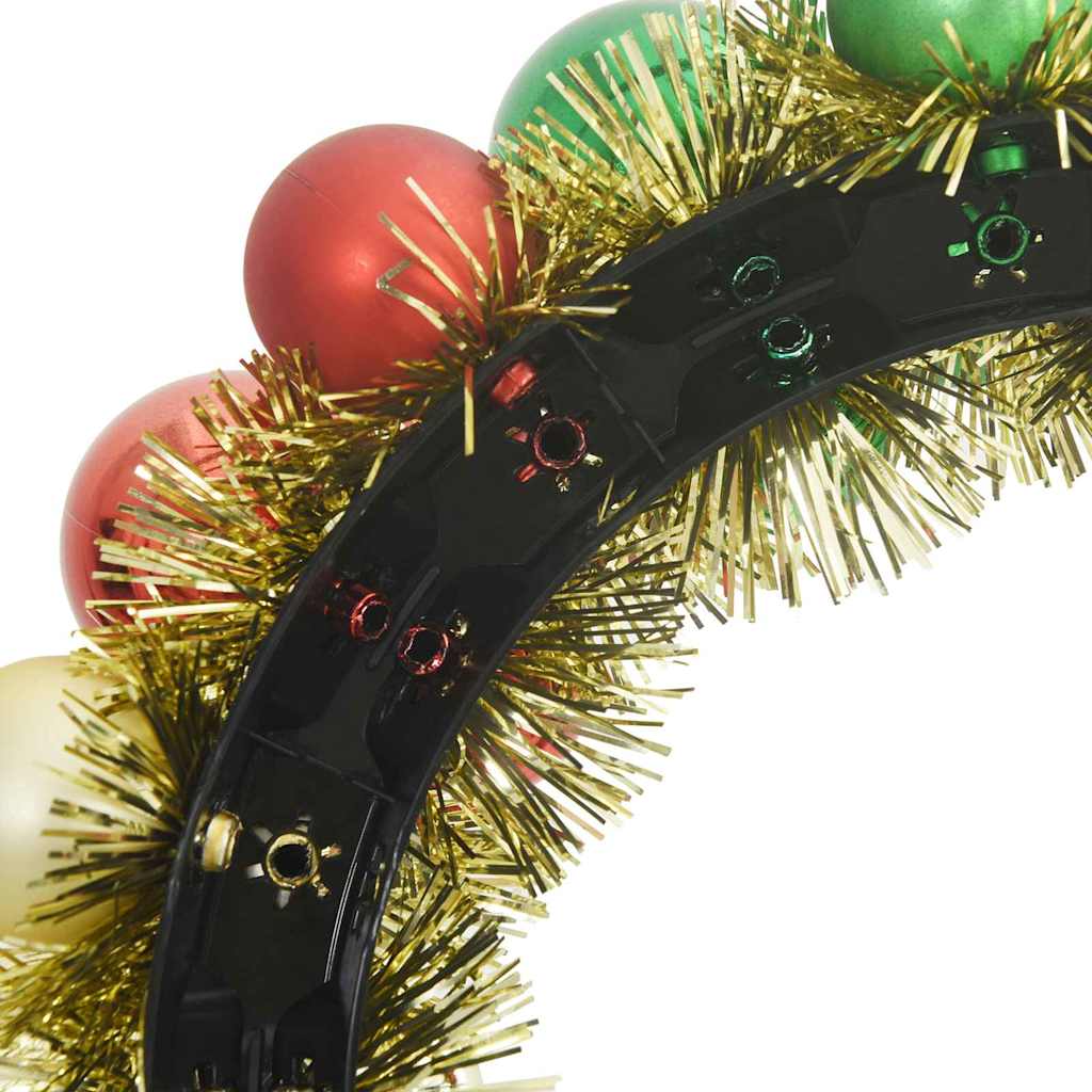 Guirlandas de Bolas de Natal 2 pcs Multicolor 33 x 33 x 7 cm