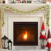 Guirlanda de Bolas de Natal Ouro 186 cm Poliestireno