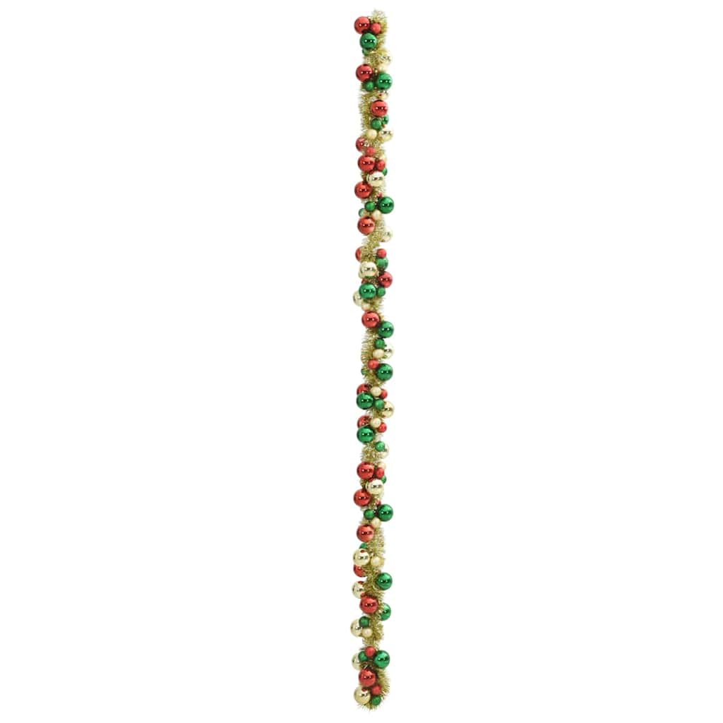 Guirlanda de Bolas de Natal Multicolor 186 cm Poliestireno