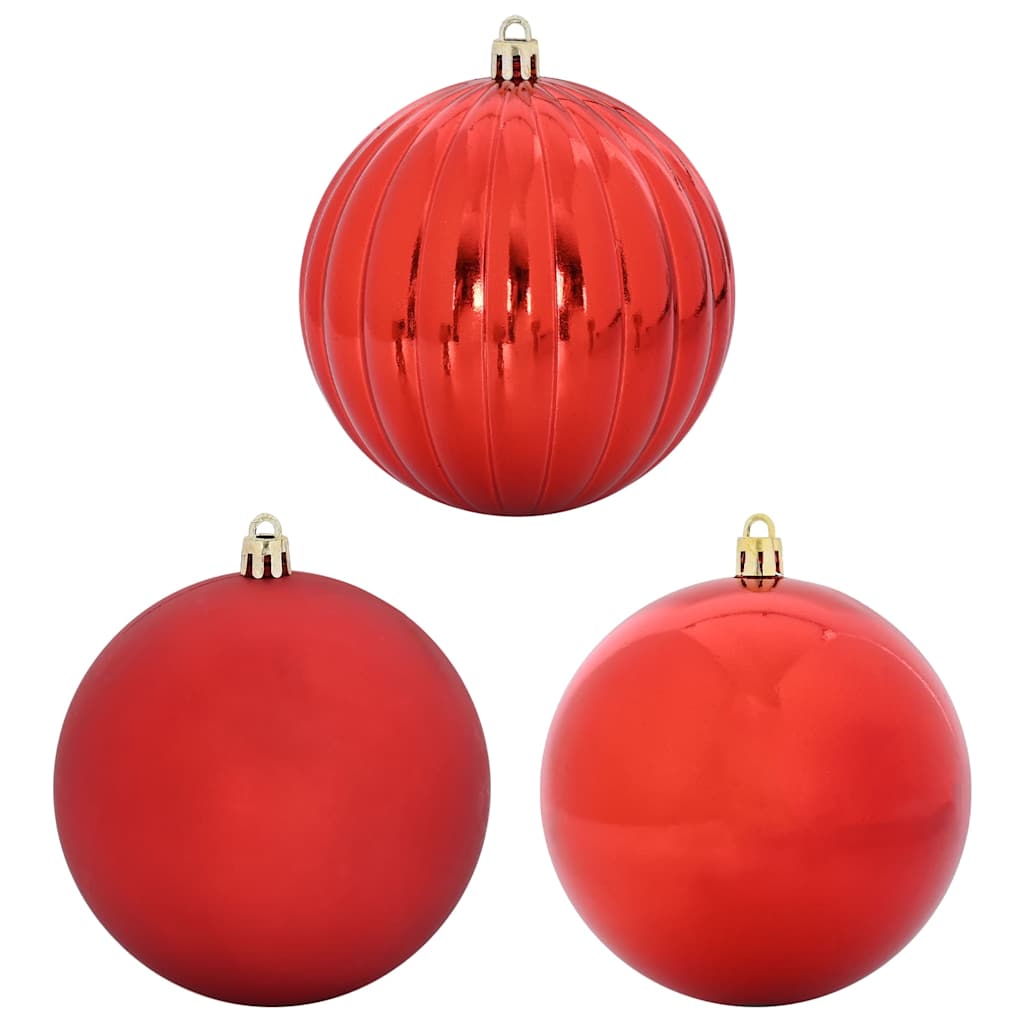 Conjunto de Bolas de Natal 9 pcs Vermelho XL
