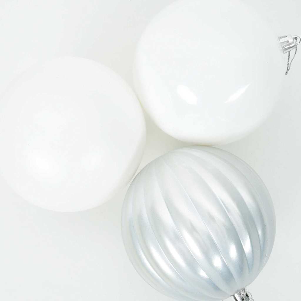 Conjunto de Bolas de Natal 15 pcs Branco