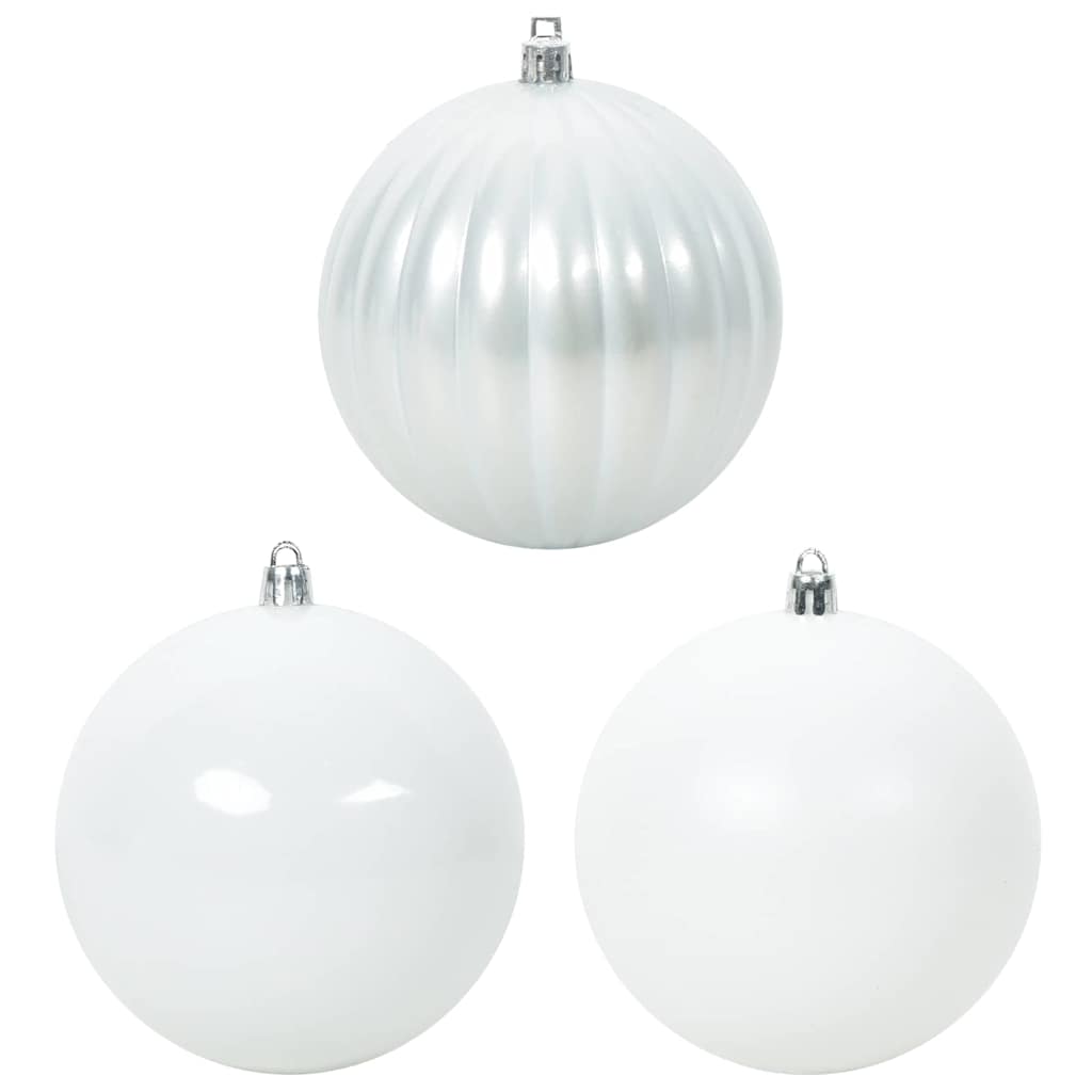 Conjunto de Bolas de Natal 15 pcs Branco