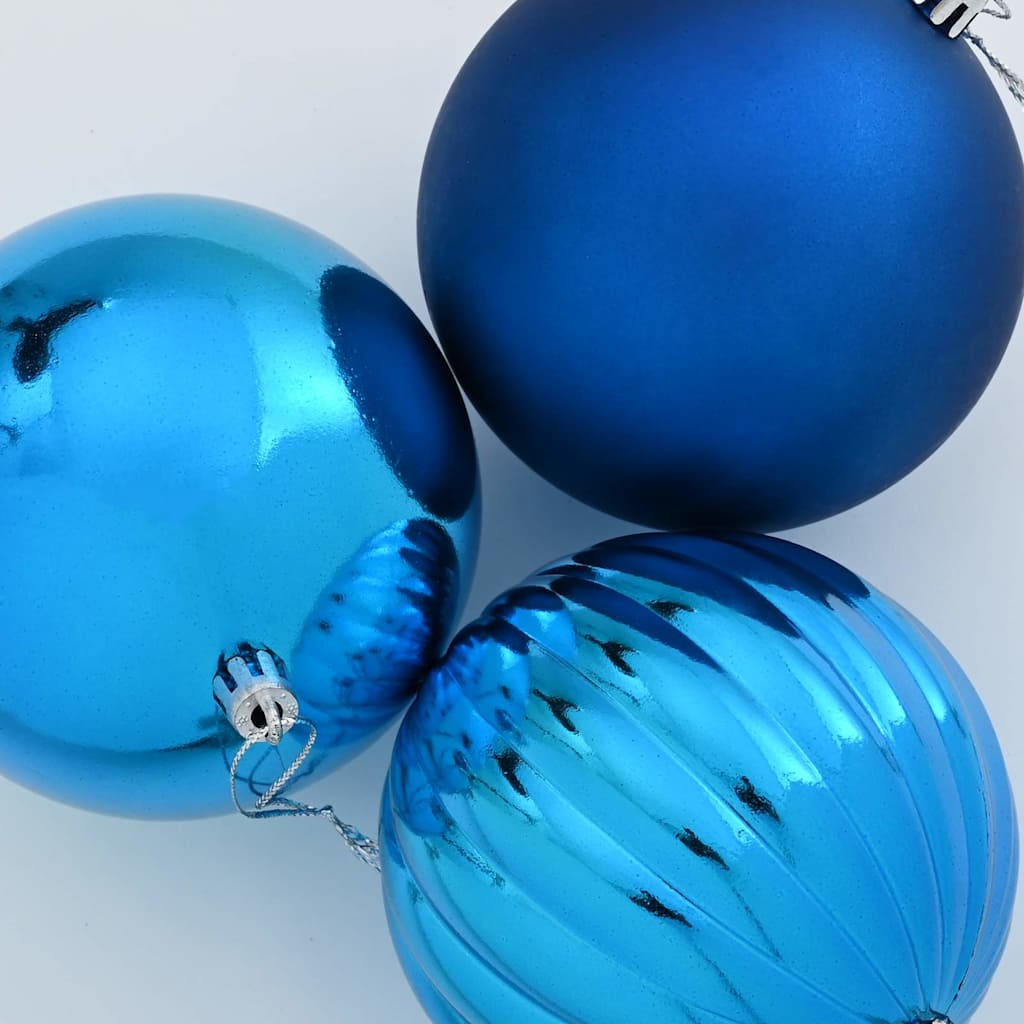 Conjunto de Bolas de Natal 15 pcs Azul