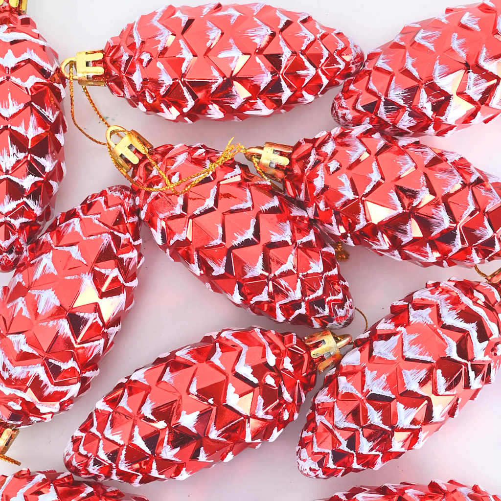 Bola de Pinheiro de Natal 40 pcs Vermelho