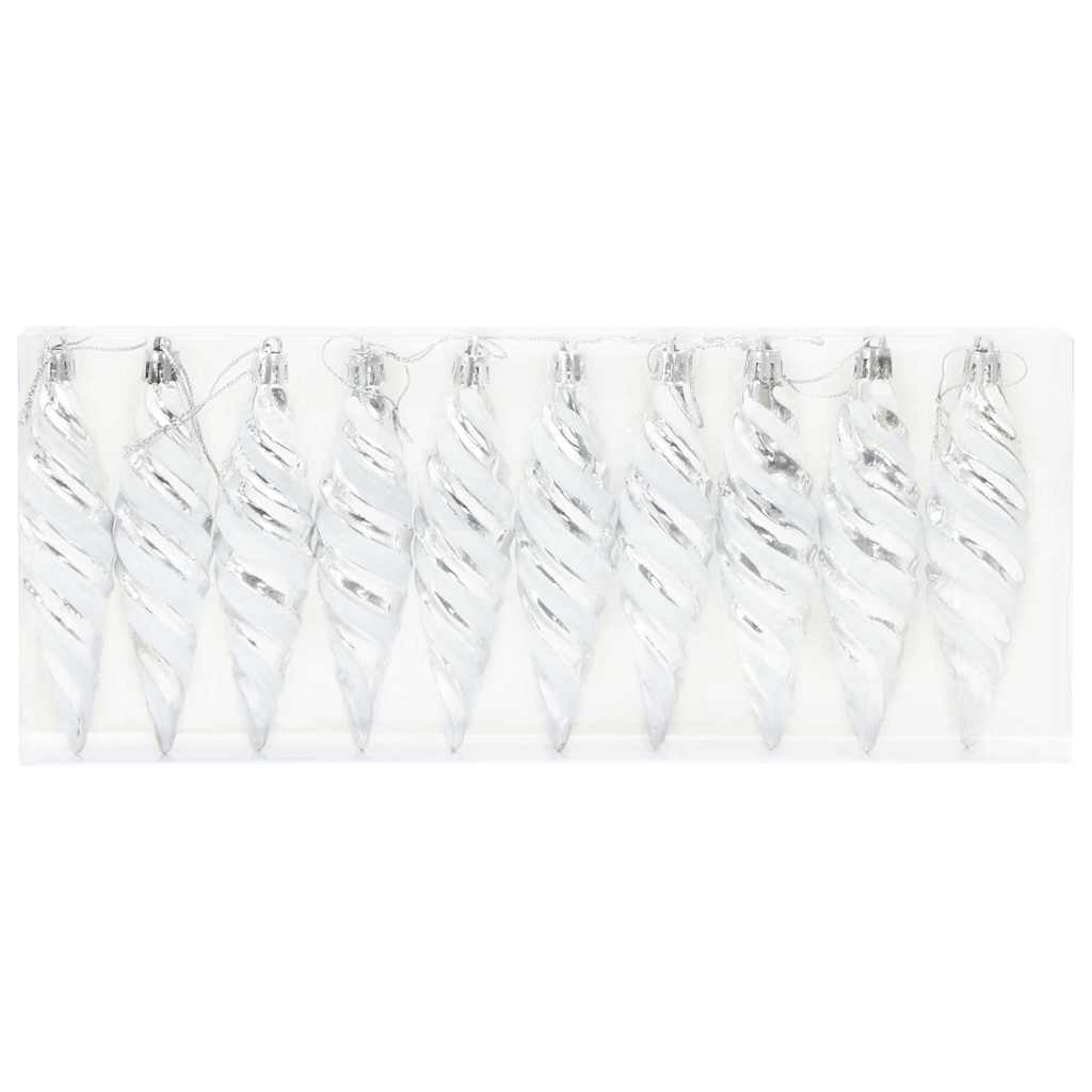 Bola Espiral de Natal 40 pcs Prateado