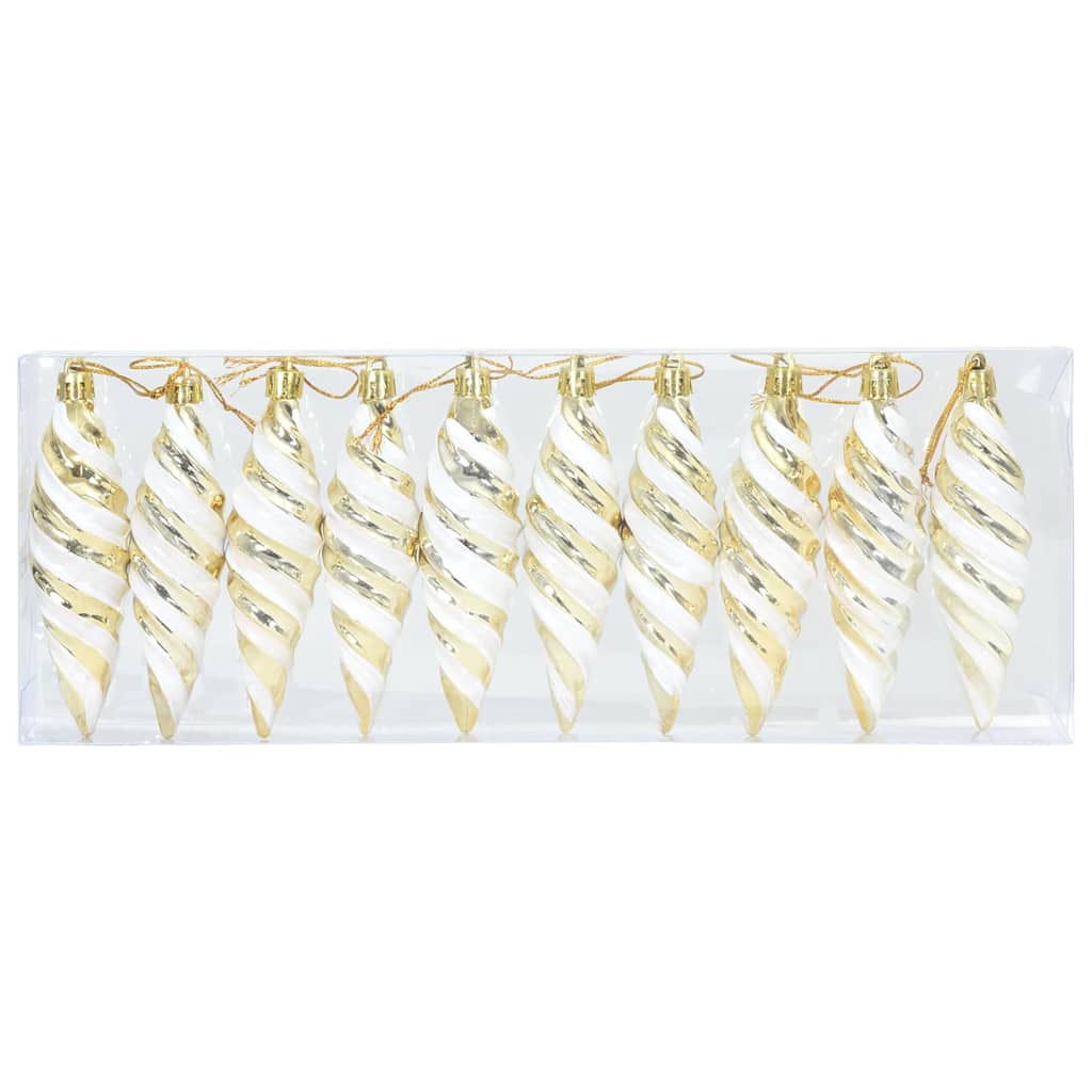 Bola Espiral de Natal 40 pcs Ouro