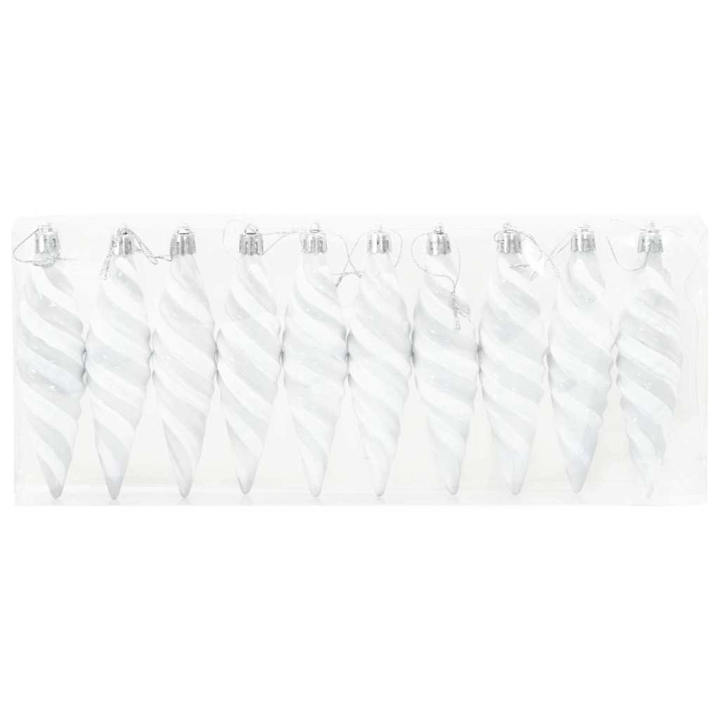 Bola Espiral de Natal 40 pcs Branco