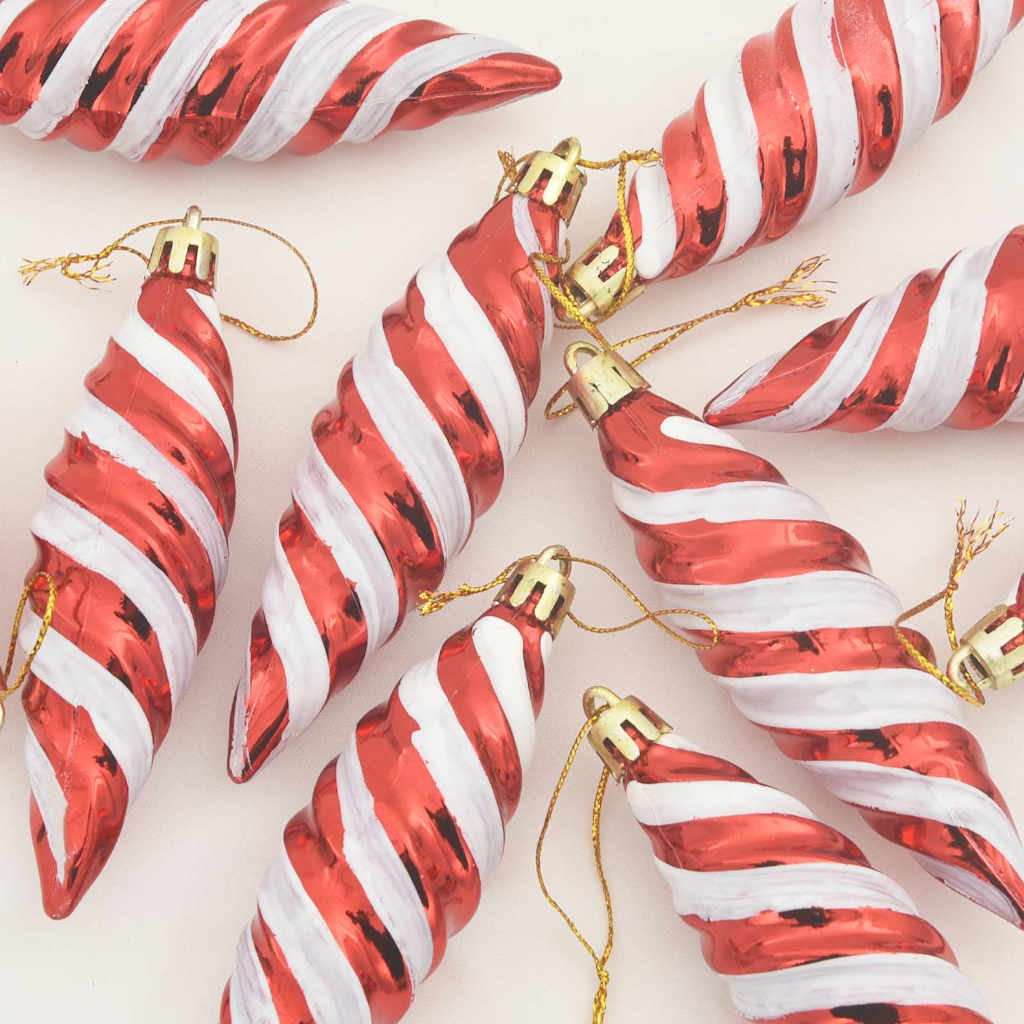 Bola Espiral de Natal 40 pcs Vermelho