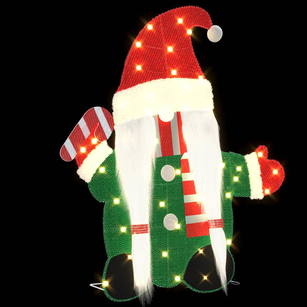 Gnomo Iluminado Branco quente 71 x 64 cm Tecido de Lantejoula