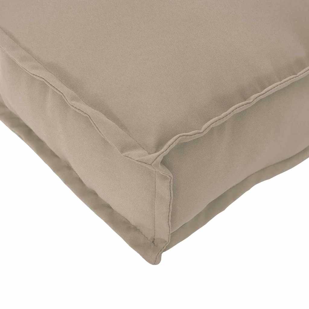 Conjunto de Almofadas para Palete 3 pcs Cinzento-acastanhado