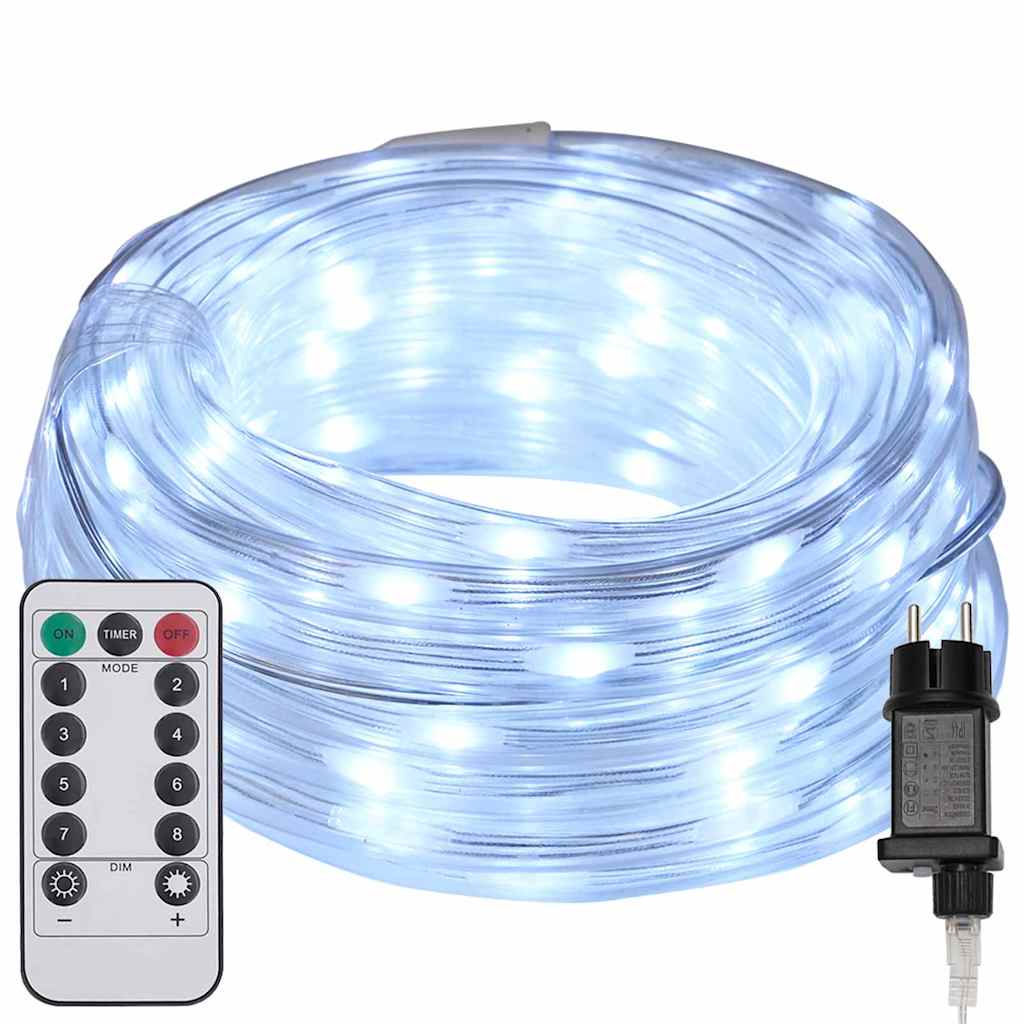 Luz de Corda com 120 LEDs Branco Frio 5 m PVC