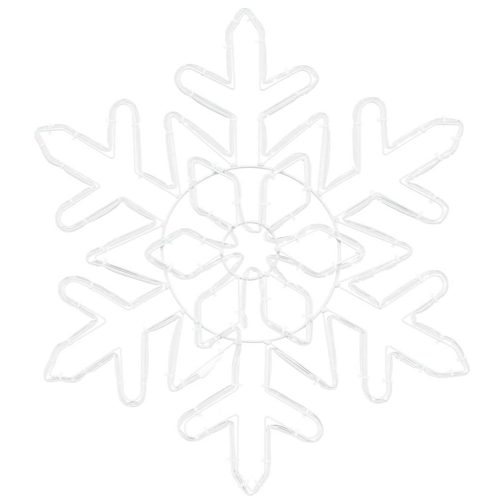 Floco de Natal com 156 LEDs Azul 55.5 x 55.5 x 0.75cm PVC