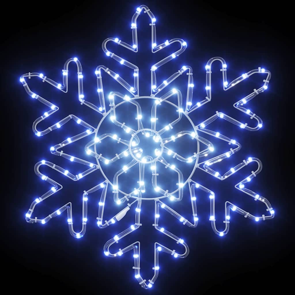 Floco de Natal com 156 LEDs Azul 55.5 x 55.5 x 0.75cm PVC