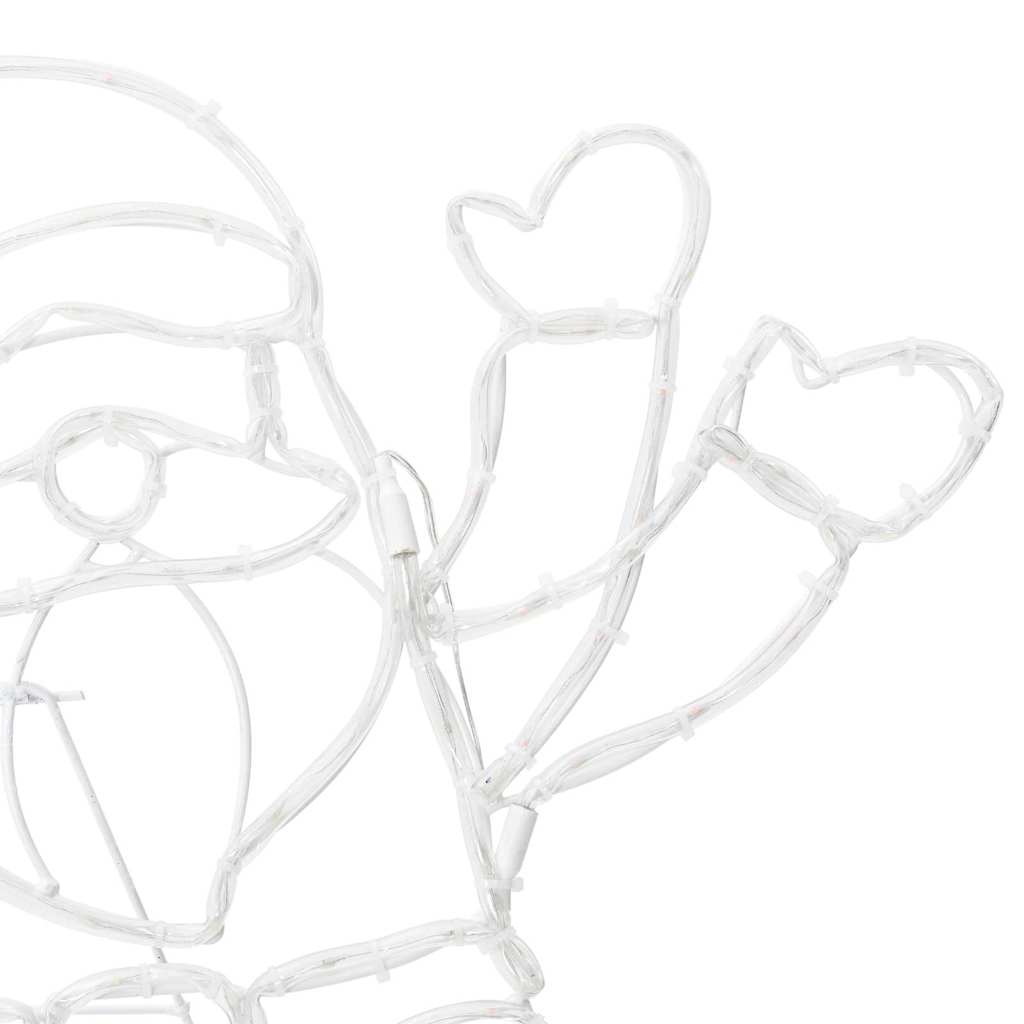 Luz do Papai Noel Multicolor 58.5 x 60 x 1.3 cm Ferro