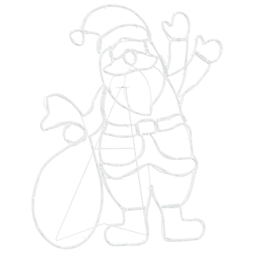 Luz do Papai Noel Multicolor 58.5 x 60 x 1.3 cm Ferro