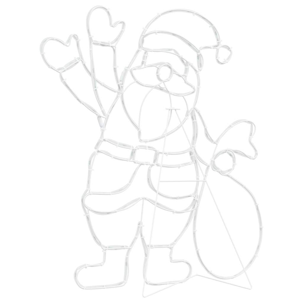 Luz do Papai Noel Multicolor 58.5 x 60 x 1.3 cm Ferro