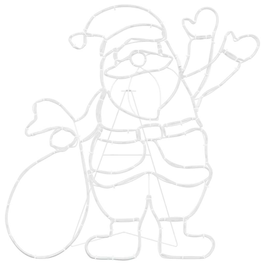 Luz do Papai Noel Multicolor 58.5 x 60 x 1.3 cm Ferro