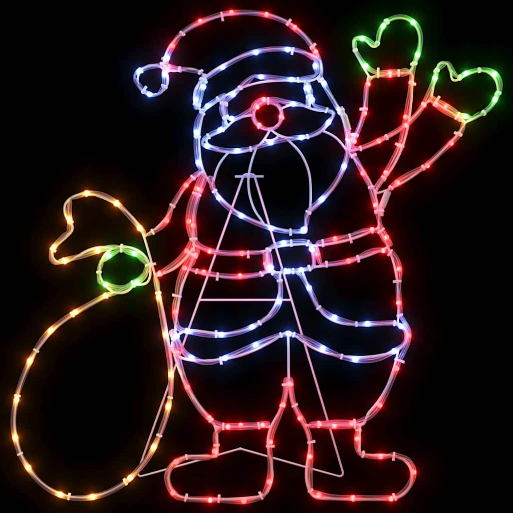 Luz do Papai Noel Multicolor 58.5 x 60 x 1.3 cm Ferro