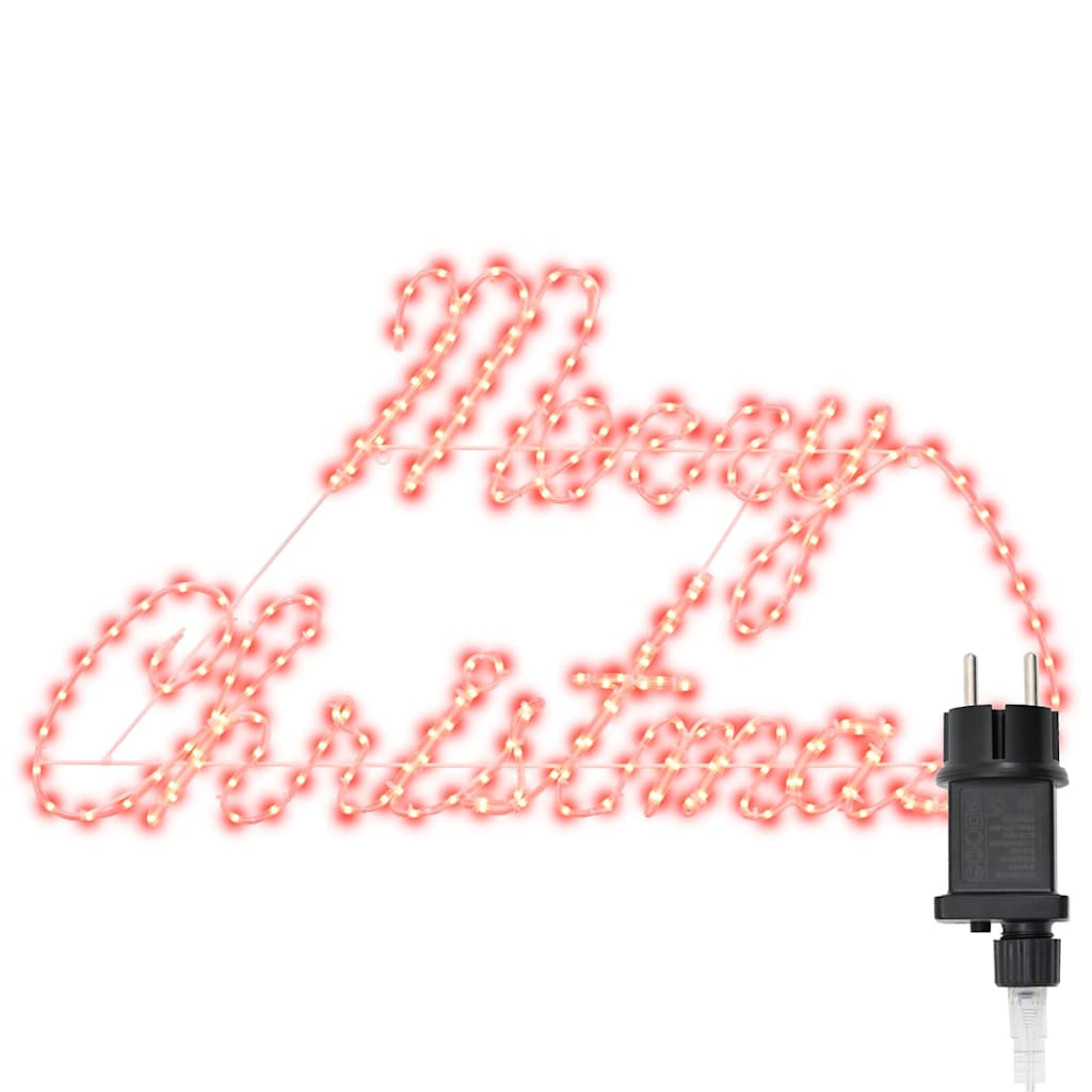 Placa de Natal com 216 LEDs Vermelho 99 x 55 x 13 cm Ferro