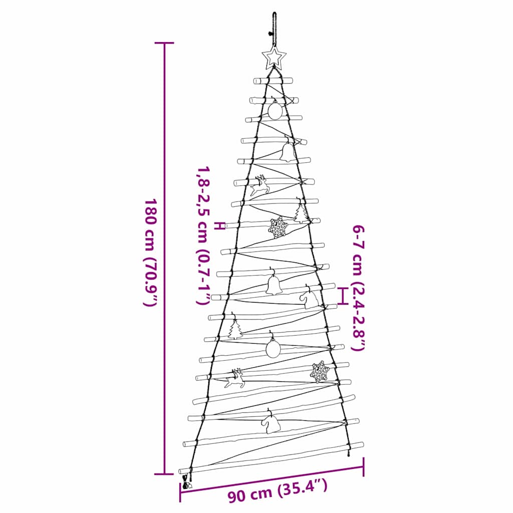 Árvore de Natal com 100 LEDs Natural 180 cm freixo maciço
