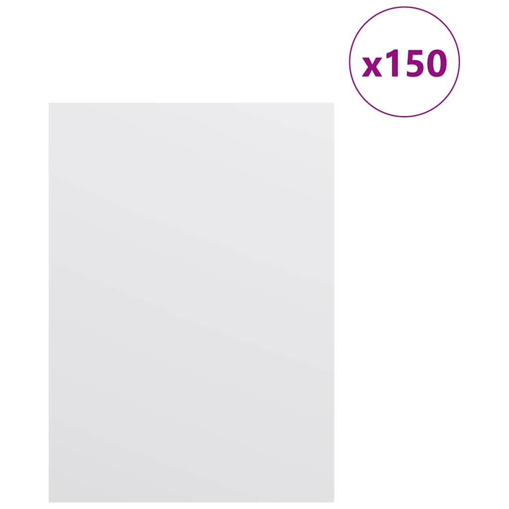 Painéis de Decoração 150 pcs Branco 15 x 21 x 0.3 cm