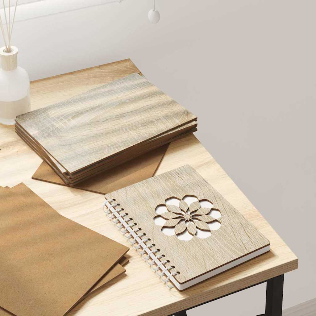 Painéis de Decoração 12 pcs Carvalho sonoma 15 x 21 x 0.3 cm