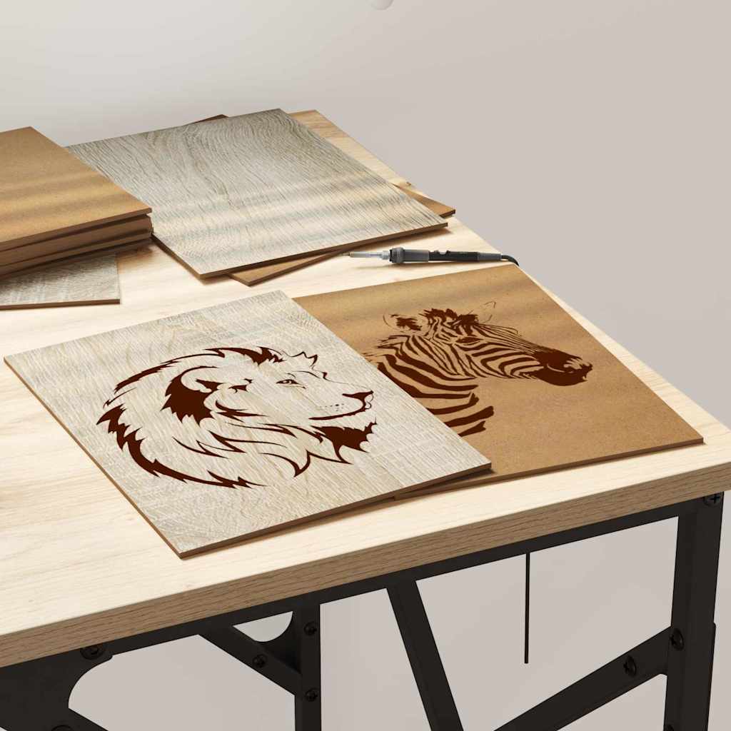 Painéis de Decoração 50 pcs Carvalho sonoma 15 x 21 x 0.3 cm