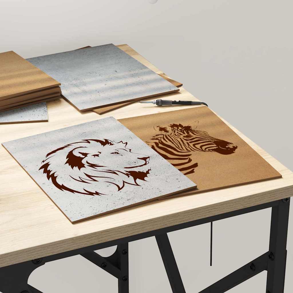 Painéis de Decoração 50 pcs Cinzento cimento 15 x 21 x 0.3 cm