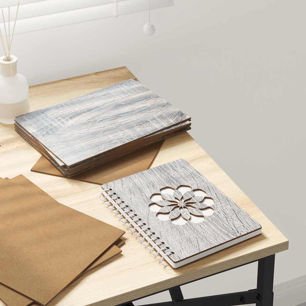 Painéis de Decoração 50 pcs Sonoma cinzento 15 x 21 x 0.3 cm