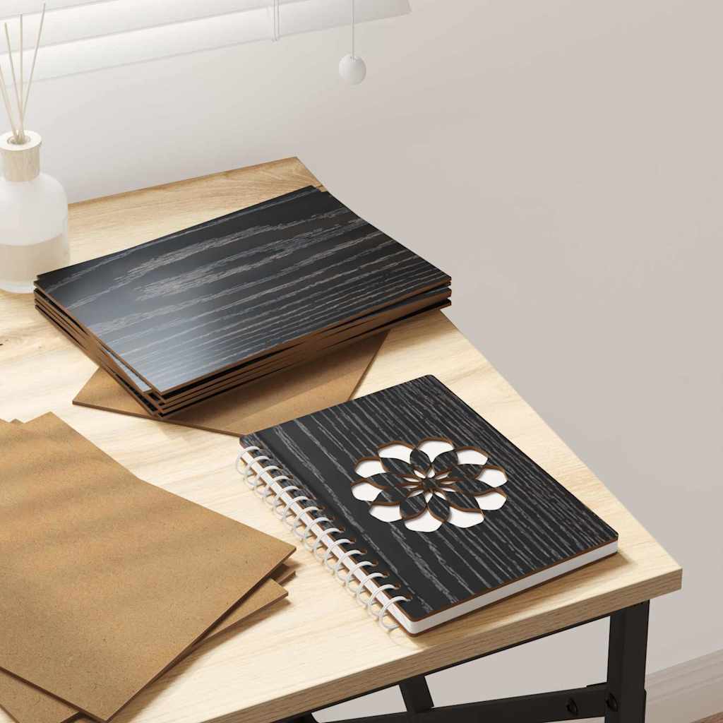 Painéis de Decoração 150 pcs Carvalho preto 21 x 30 x 0.3 cm