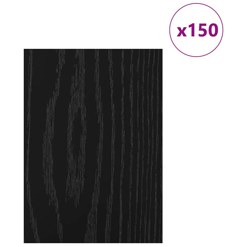 Painéis de Decoração 150 pcs Carvalho preto 21 x 30 x 0.3 cm