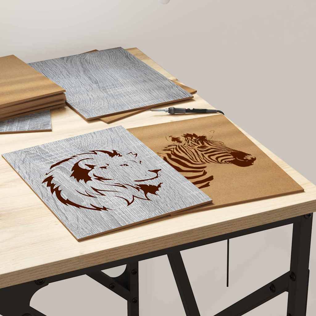 Painéis de Decoração 12 pcs Sonoma cinzento 21 x 30 x 0.3 cm