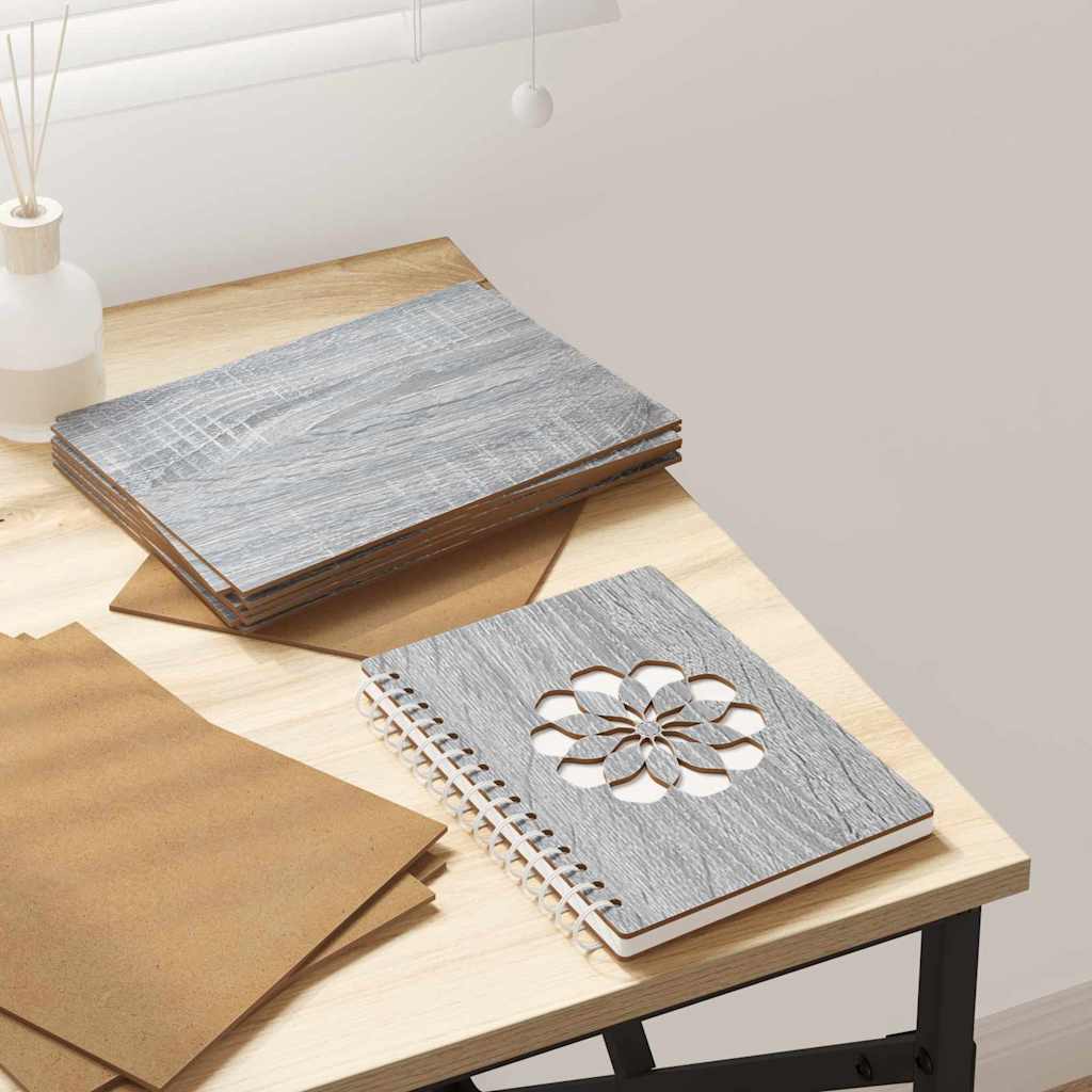 Painéis de Decoração 50 pcs Sonoma cinzento 21 x 30 x 0.3 cm