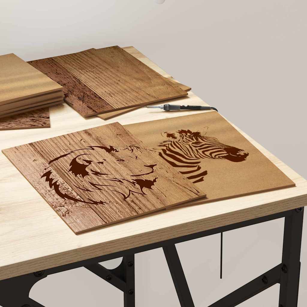 Painéis de Decoração 12 pcs Madeira antiga 21 x 30 x 0.3 cm