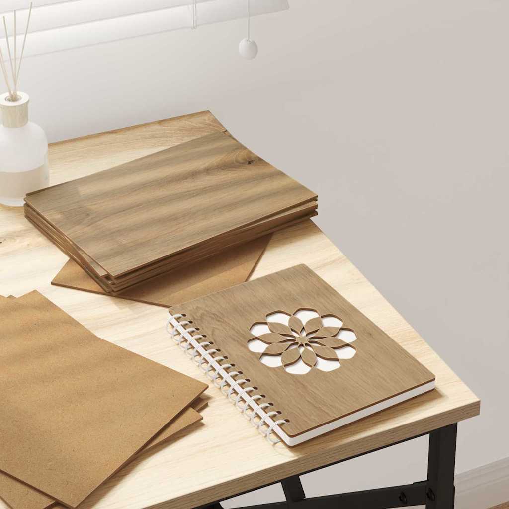 Painéis de Decoração 12 pcs carvalho artisiano 21 x 30 x 0.3 cm