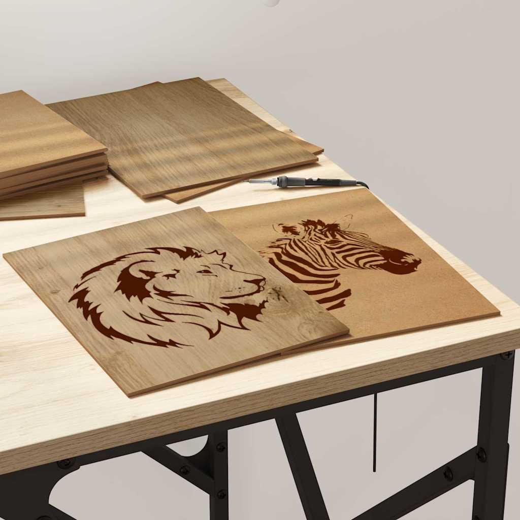 Painéis de Decoração 50 pcs carvalho artisiano 21 x 30 x 0.3 cm