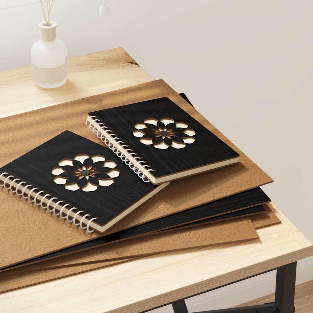 Painéis de Decoração 12 pcs Carvalho preto 30 x 42 x 0.3 cm