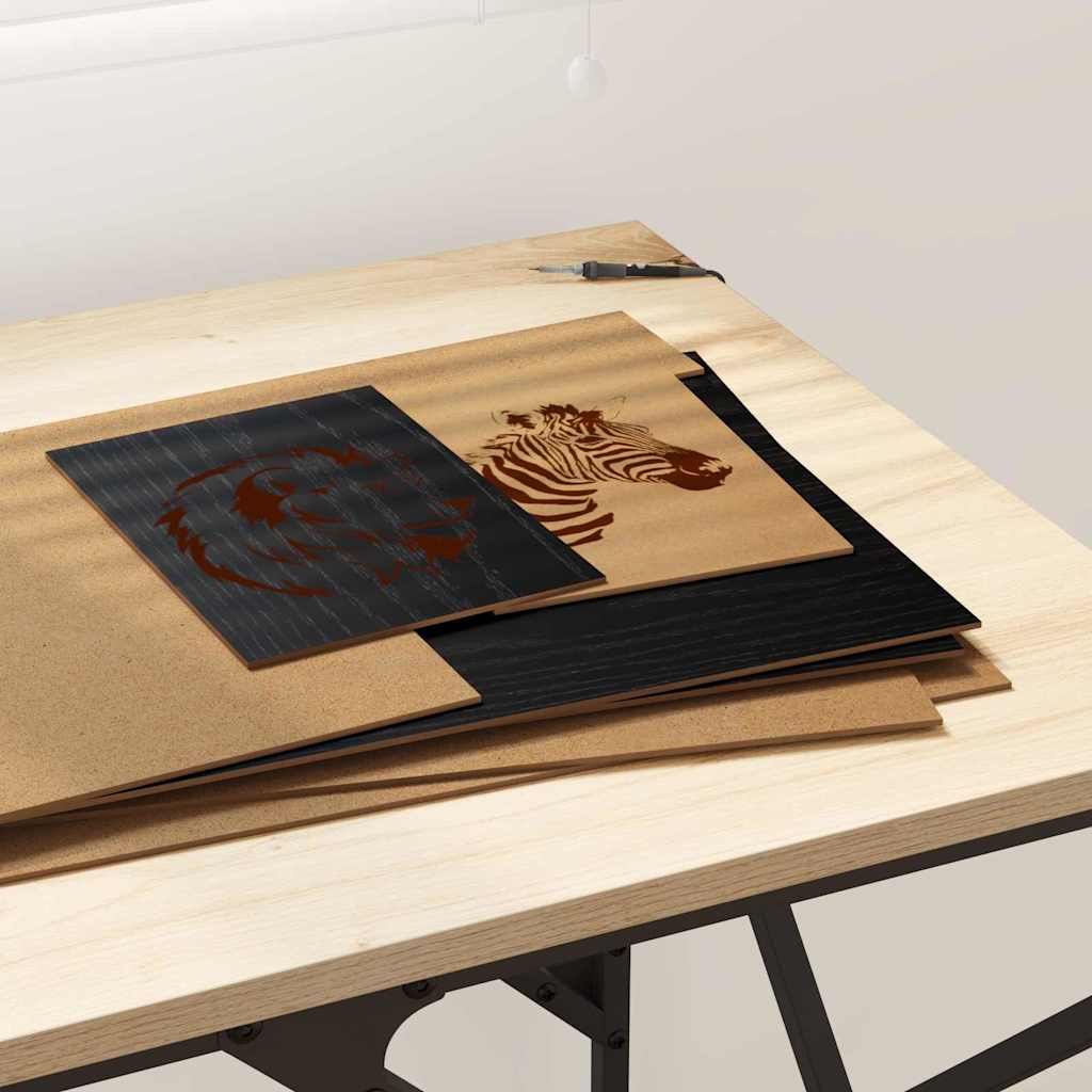 Painéis de Decoração 12 pcs Carvalho preto 30 x 42 x 0.3 cm