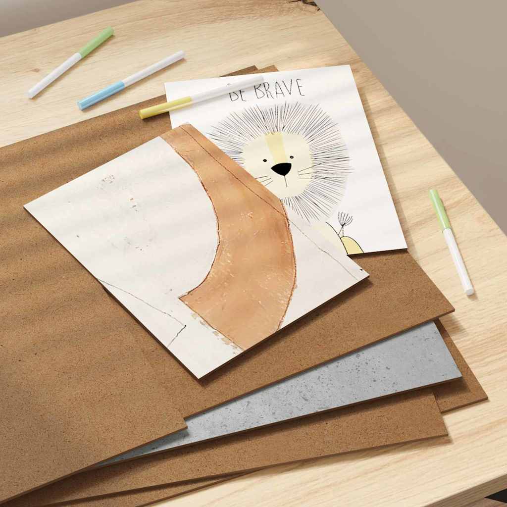 Painéis de Decoração 12 pcs Cinzento cimento 30 x 42 x 0.3 cm