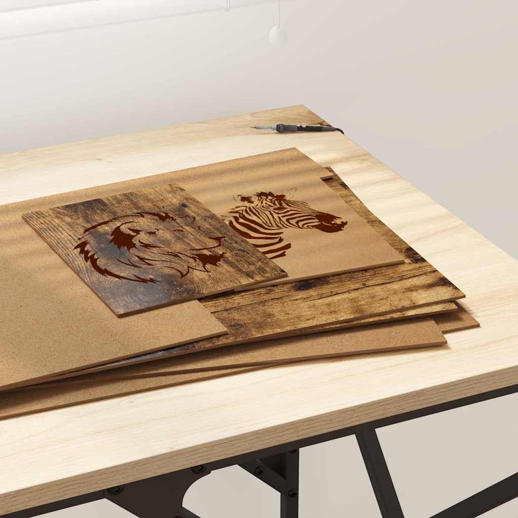 Painéis de Decoração 12 pcs Carvalho fumado 30 x 42 x 0.3 cm